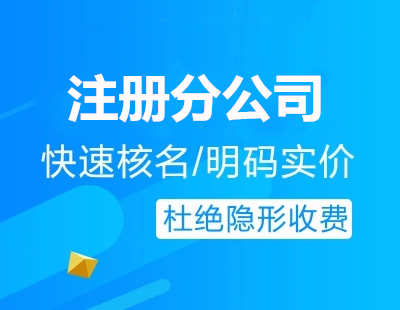 廣州代辦注冊分公司流程費用